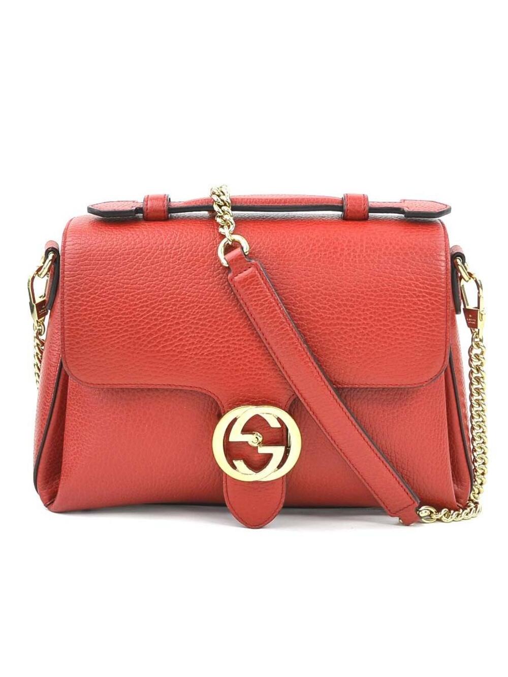Auth Gucci Interlocking G Shoulder Bag #293634G71B
